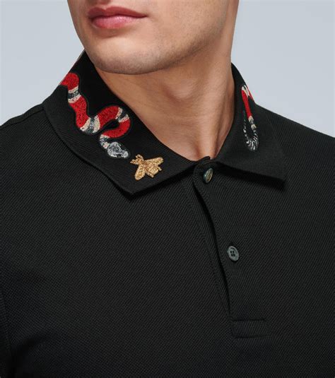 gucci shirt snake collar